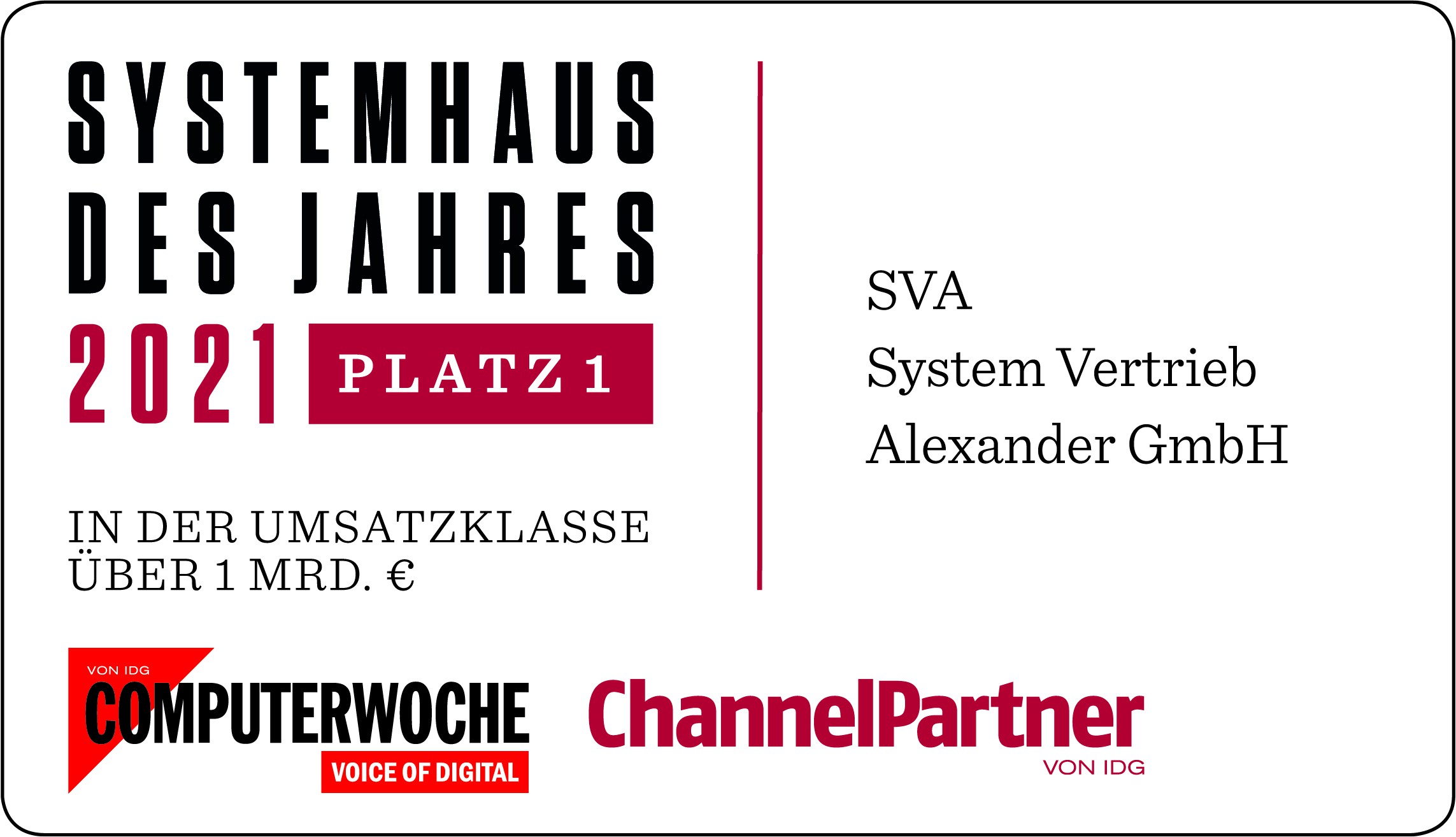 Award: Systemhaus des Jahres Award: Systemhaus des Jahres